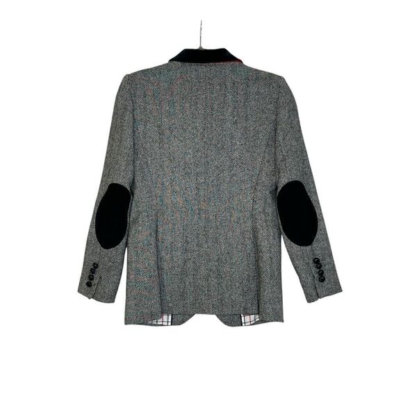 Brooks Brothers Wool Herringbone Elbow Patch Blazer | Size 2 - Picture 8 of 14